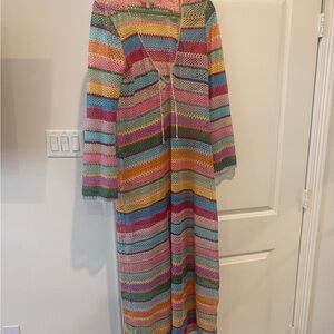Show Me Your MuMu Multicolor Striped Swim Coverup